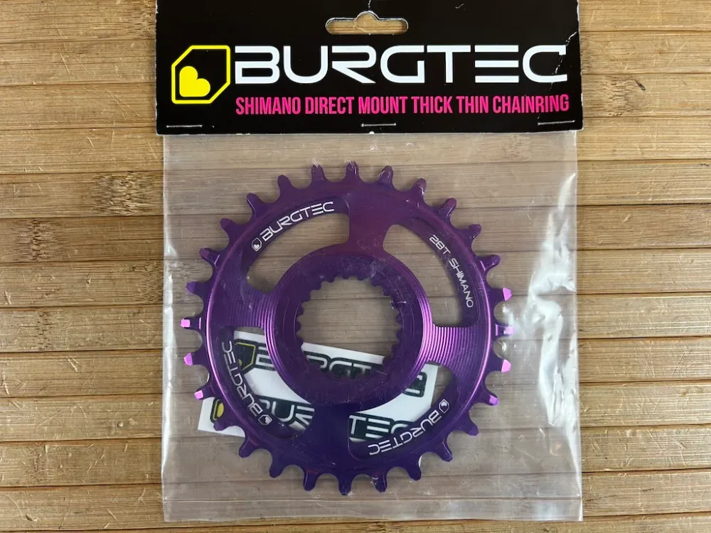 Burgtec Shimano Direct Mount Thick Thin Kettenblatt 28T lila