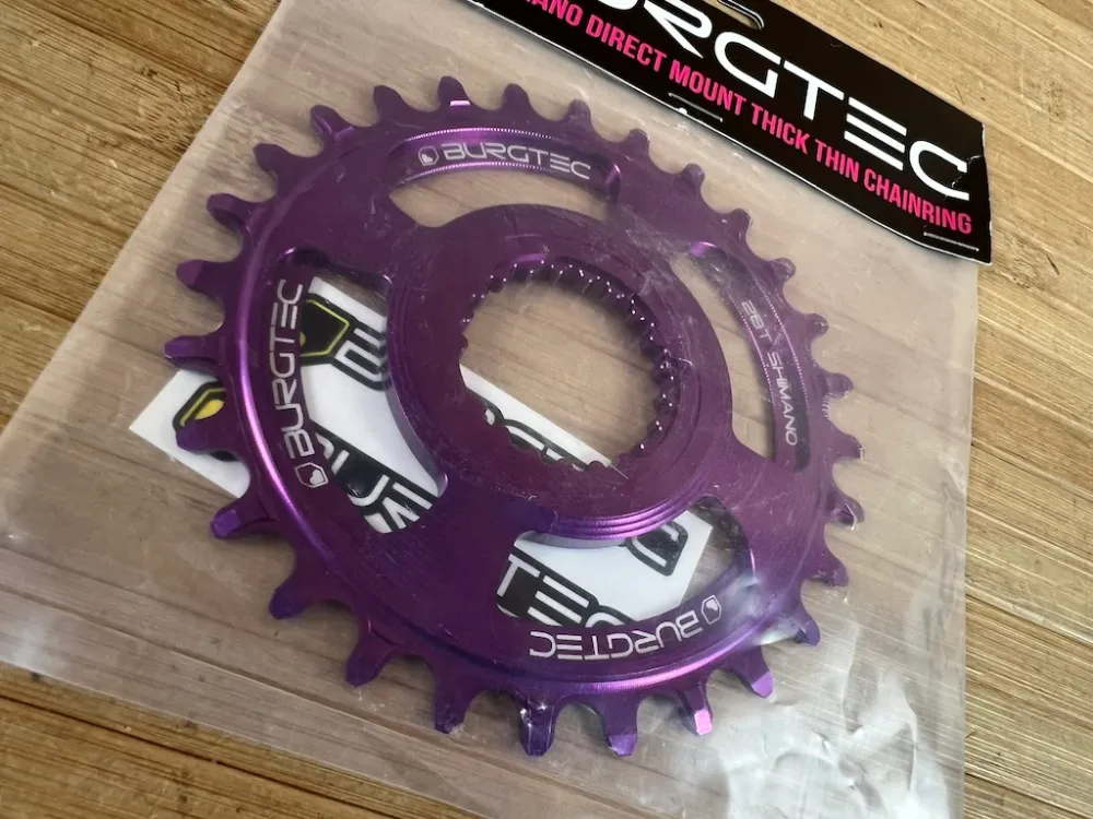 Burgtec Shimano Direct Mount Thick Thin Kettenblatt 28T lila