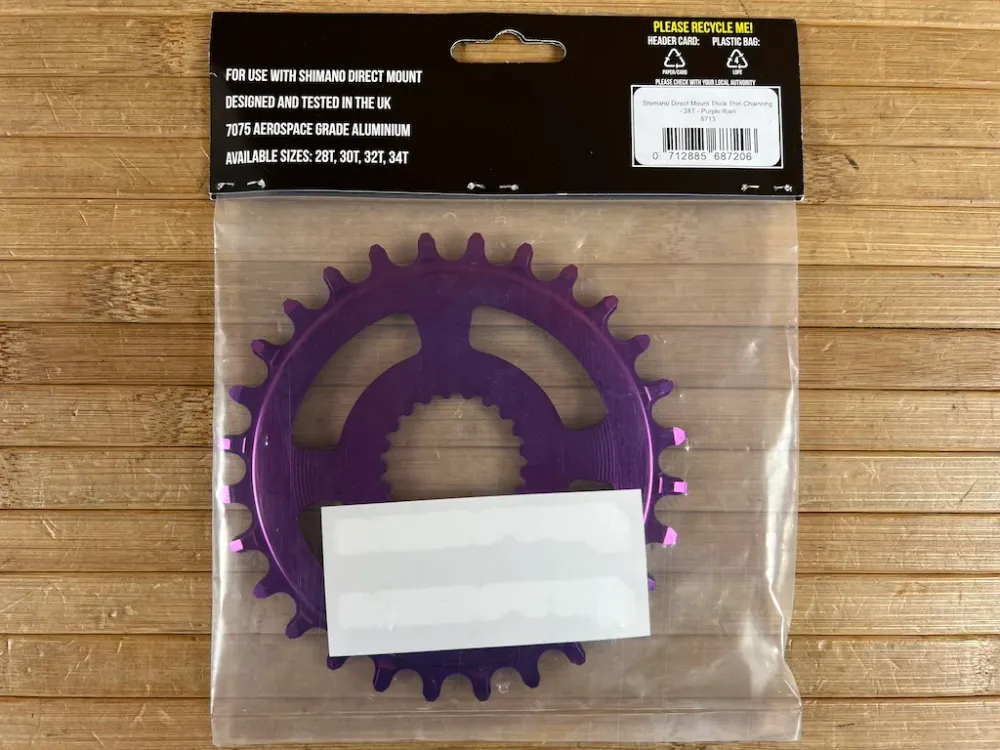 Burgtec Shimano Direct Mount Thick Thin Kettenblatt 28T lila