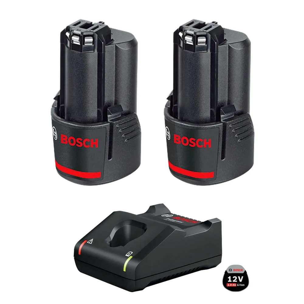 12-V-Batteriesatz Bosch 2x2,0 Ah