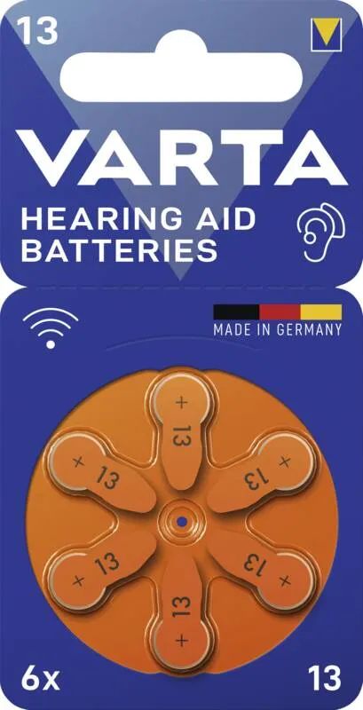 13 Hörgeräte Batterie 6-er Blister