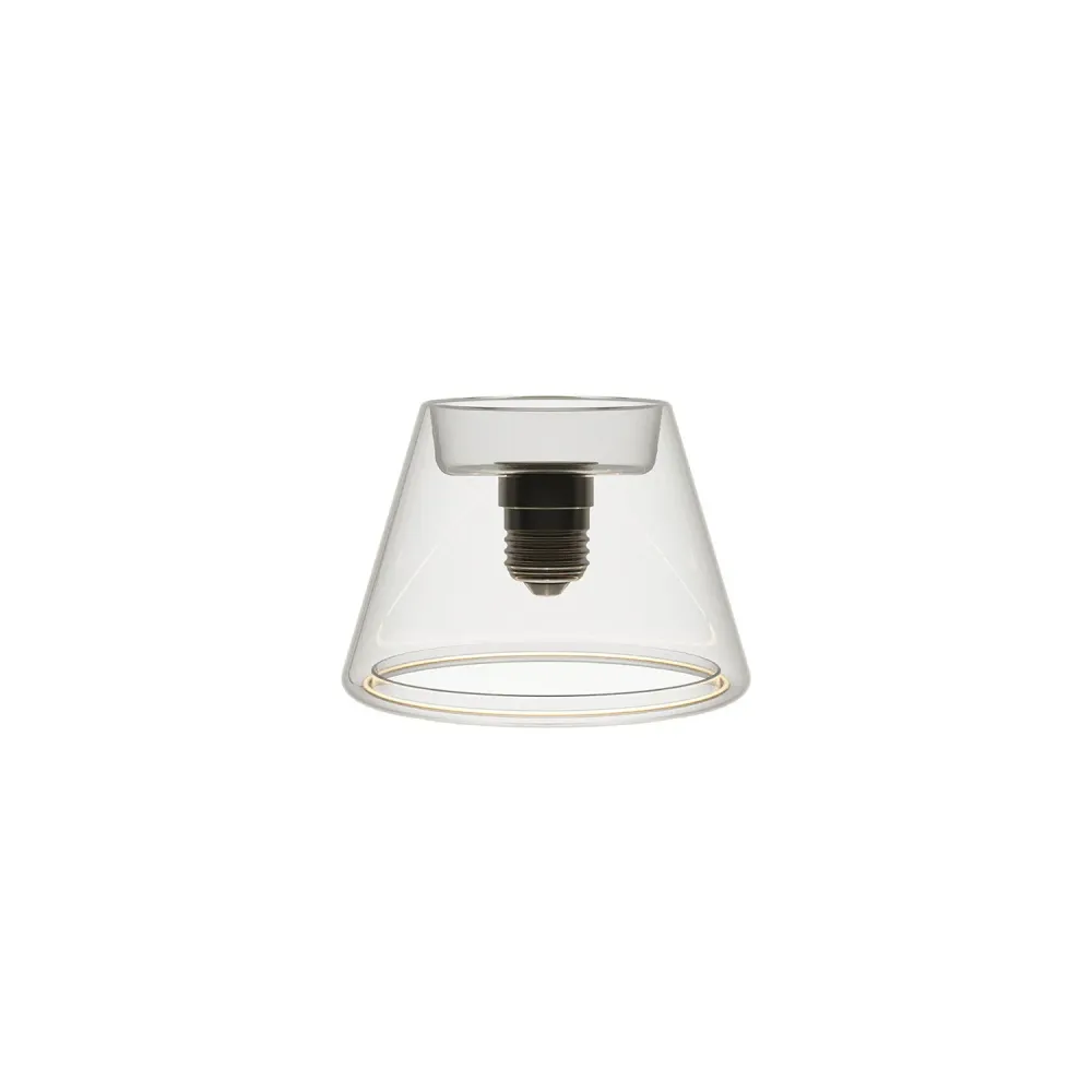 Transparente LED-Lampe Ghost Line CRI 90 Mini Cone 6W 500 lm E27 2200K dimmbar – G07