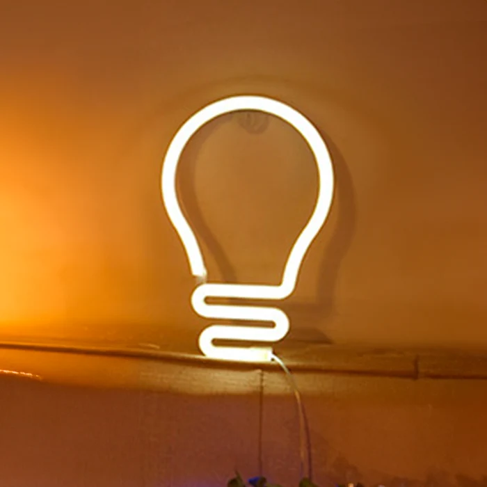 Weiße Neon-LED-Lampe