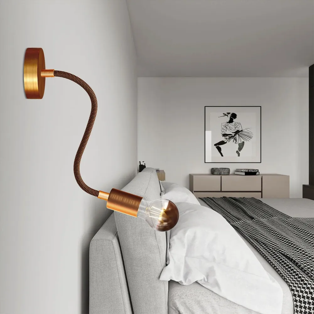 Flex 30 Lampe mit Drop-Glühbirne - Satiniertes Kupfer