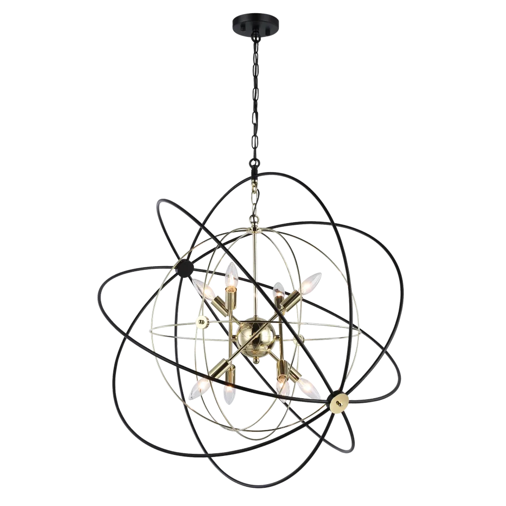 Pendelleuchte CosmoLight ROXBURY 8L E14, Durchmesser 82 cm