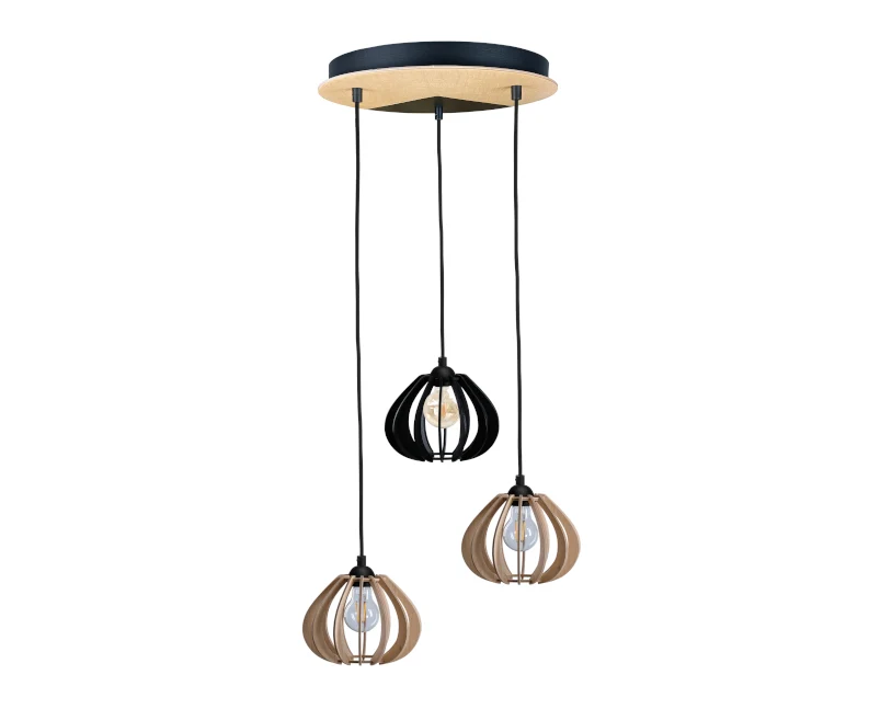 Keter Lighting Bastet 3L Deckenpendelleuchte E27 H 120,0 cm