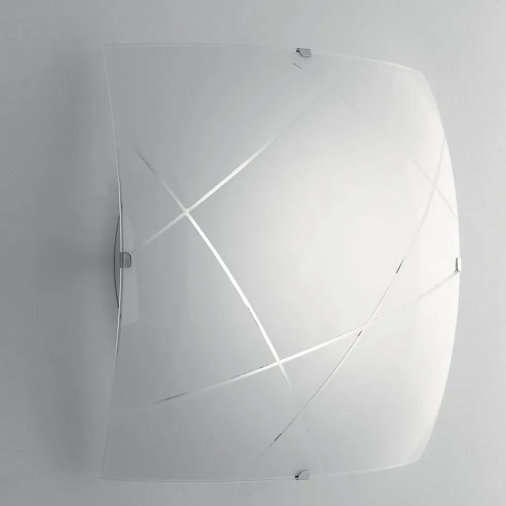 Flush mount ceiling lamp Luce Ambiente e Design ALEXIA glass LED