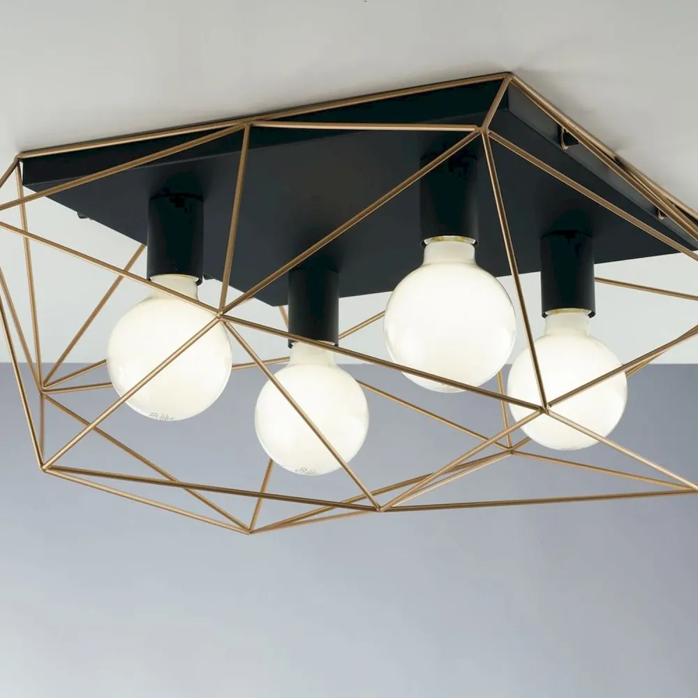Flush mount ceiling lamp Luce Ambiente e Design ABRAXAS Metal E27 White
