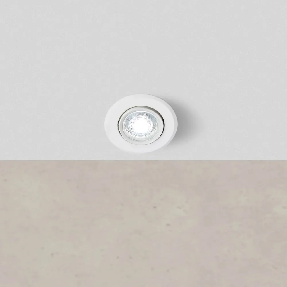 Markslöjd PLUTO Einbaustrahler, dimmbar, weiß, D 9cm