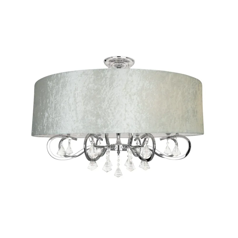 Maxlight Amsterdam 8L Deckenleuchte, Chrom, Durchmesser 80 cm