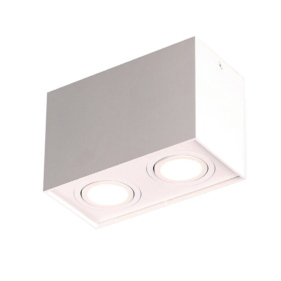 Maxlight Basic 2L Deckenstrahler, quadratisch White