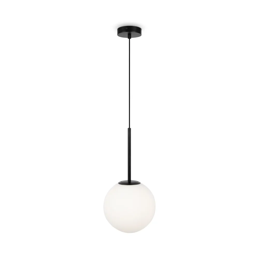 Maytoni Basic Form 1L Pendelleuchte, schwarz E14 D 20cm