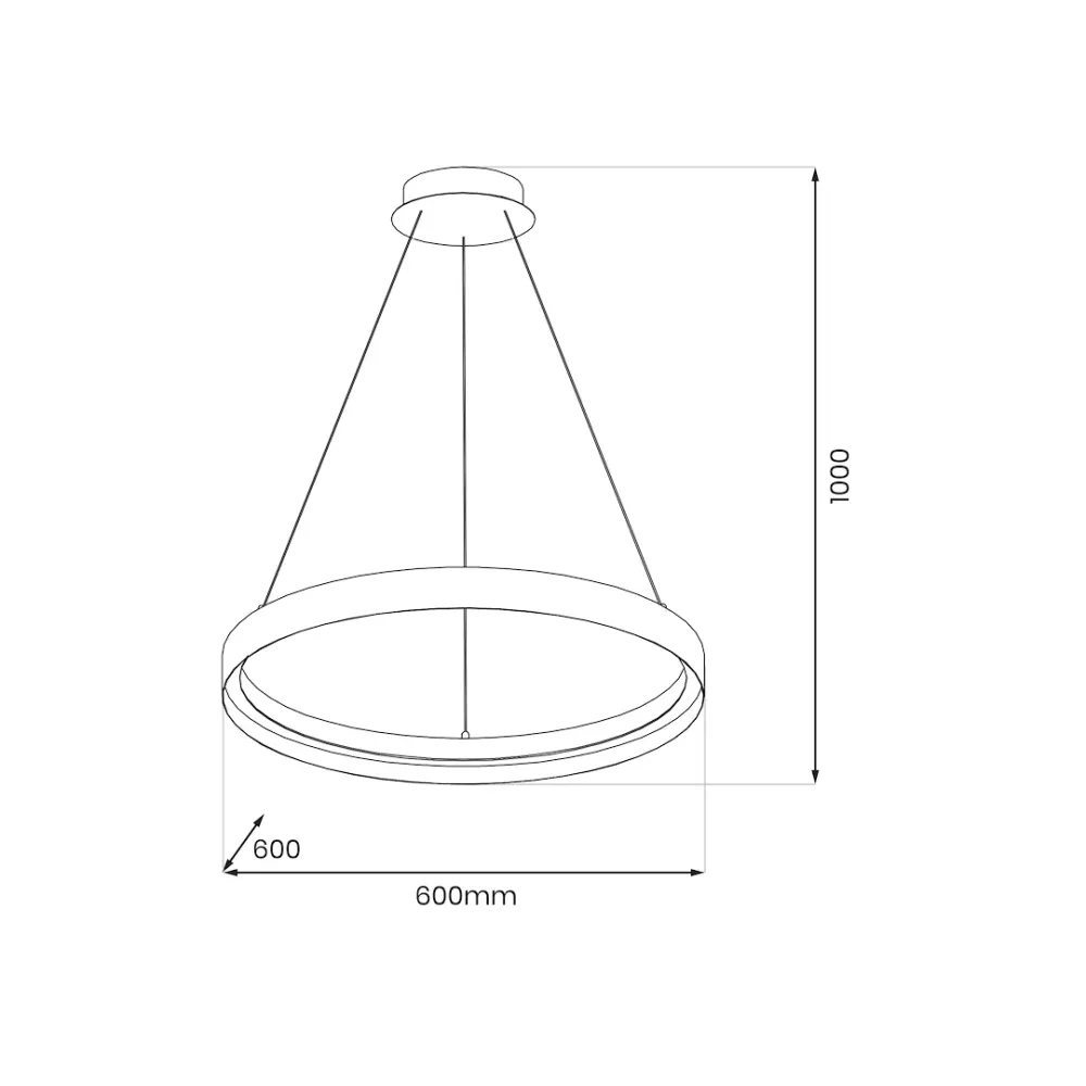 Milagro Orbit 1L LED-Pendelleuchte