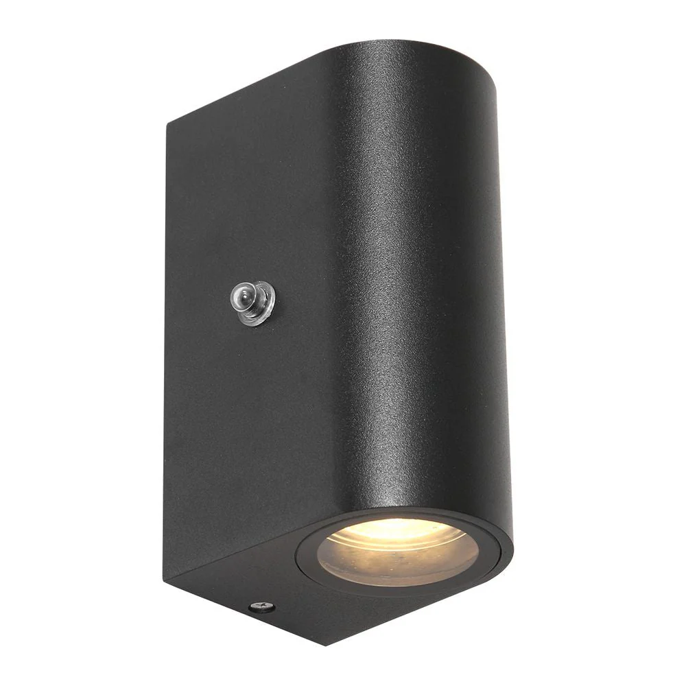 Steinhauer Außenwandleuchte 2L schwarz LED H 15cm