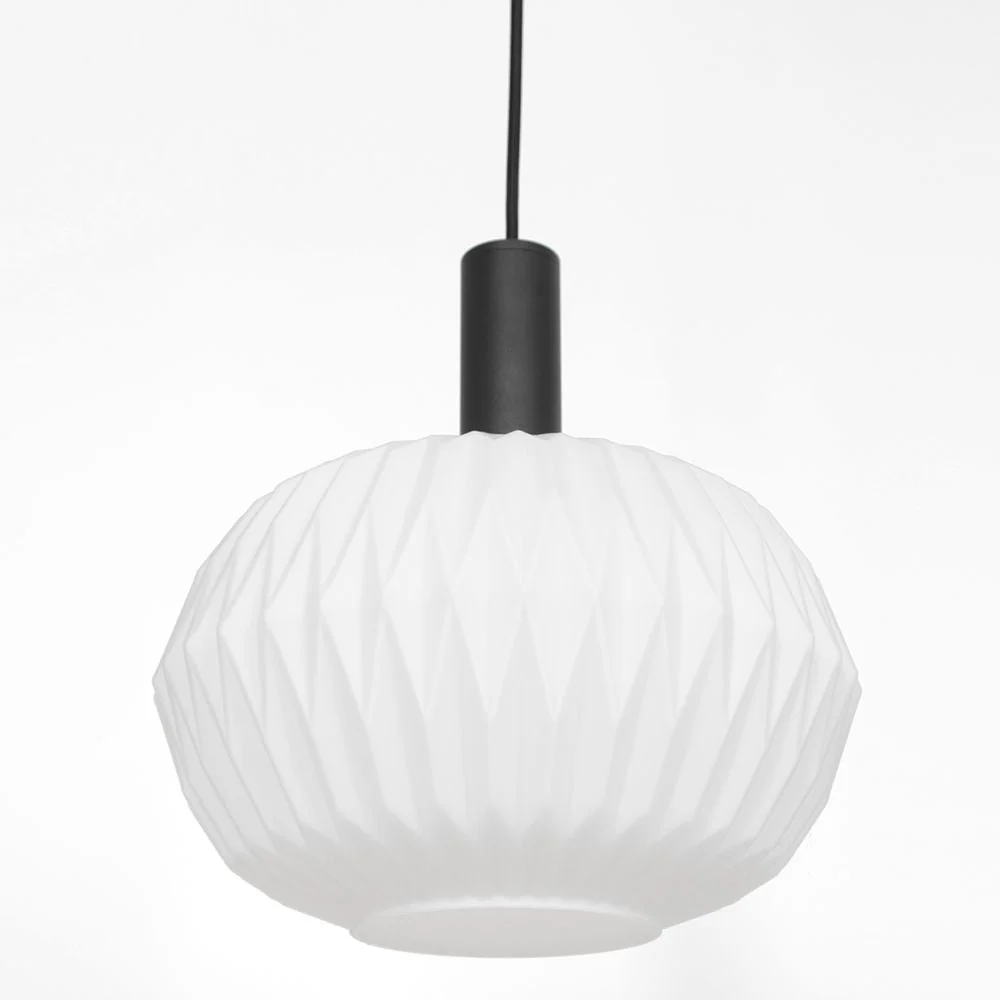 Steinhauer Distant Nervous 1L Pendelleuchte weiß E27, D 30cm