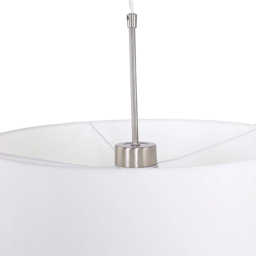 Steinhauer Sparkled Light 1L Pendelleuchte weiß E27, D 45cm