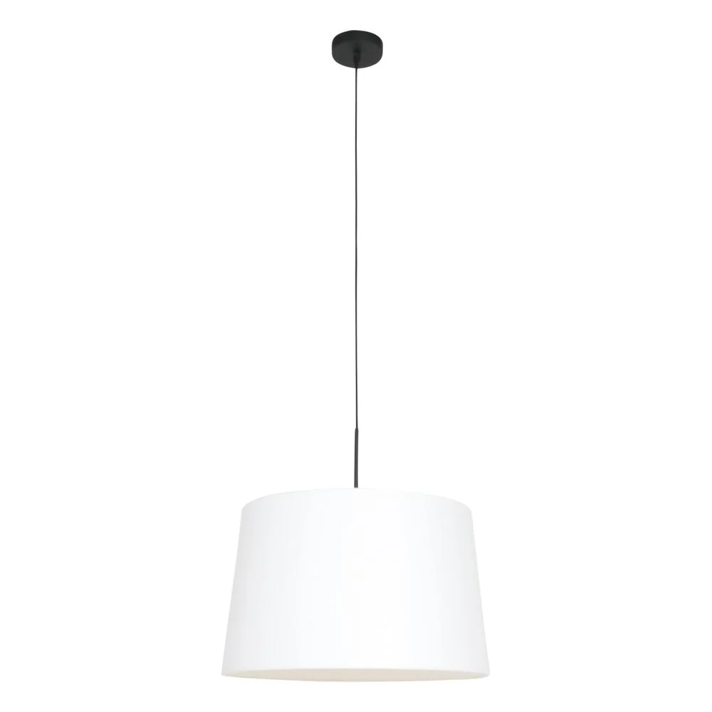 Steinhauer Sparkled 1L Pendelleuchte, weiß, E27, Durchmesser 45 cm
