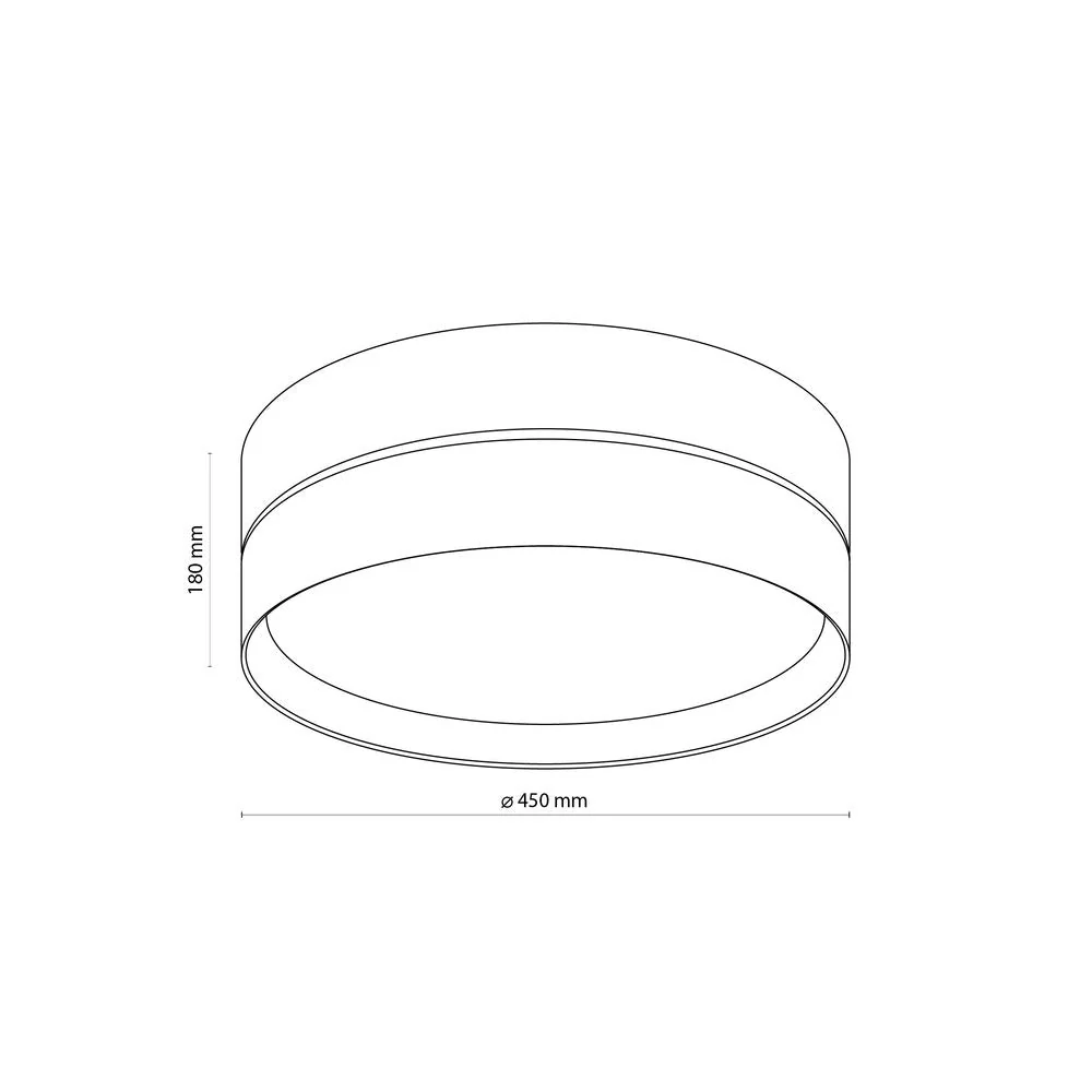 Deckenleuchte ECO Metall weiß E27 3L TK Lighting