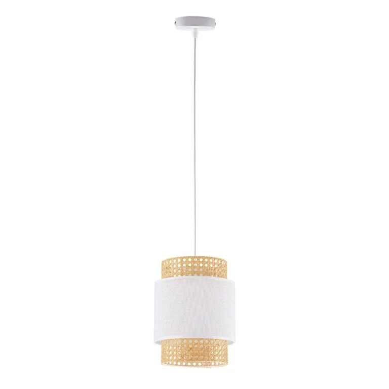 Pendelleuchte BOHO Metall E27 1L White TK Lighting