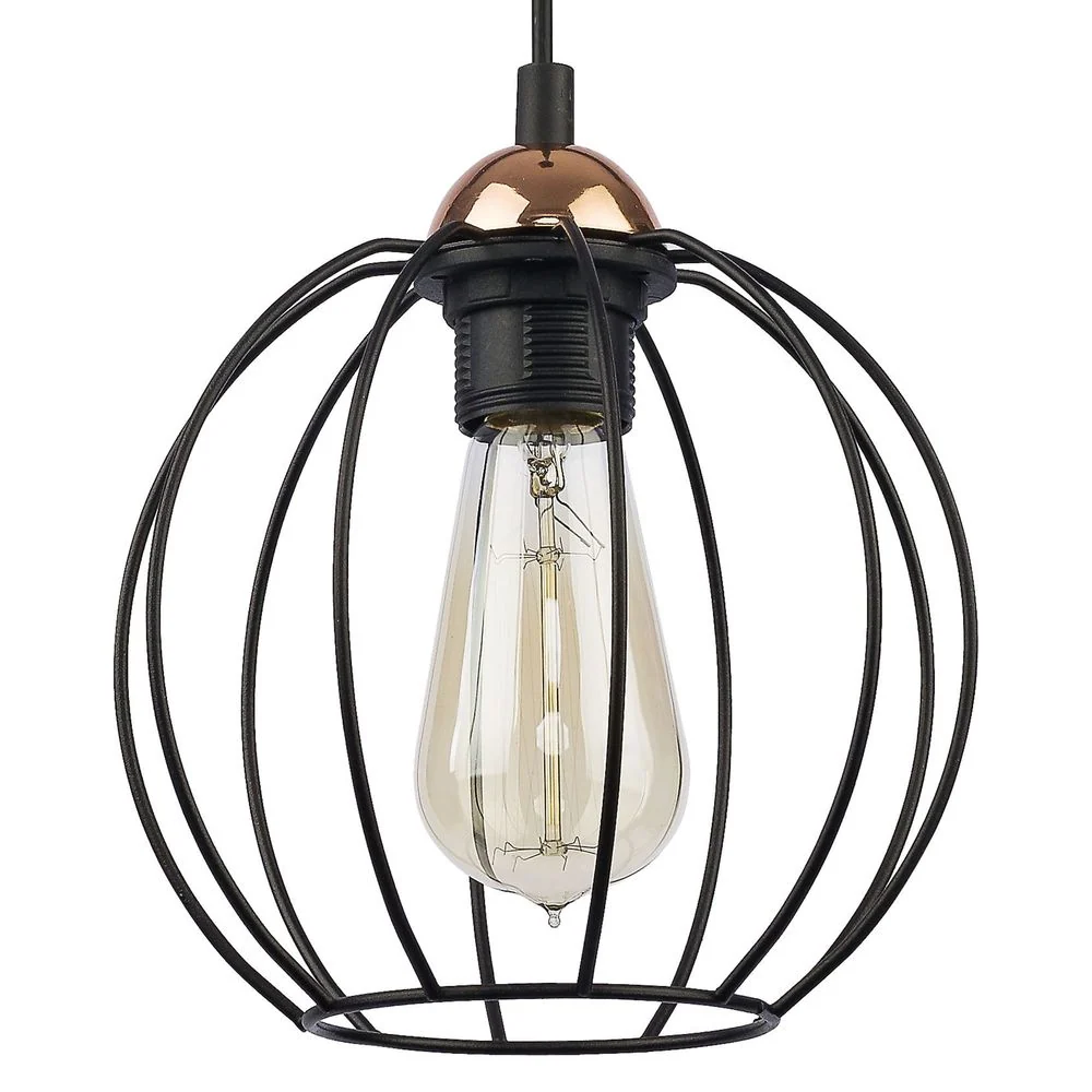 Pendelleuchte GALAXY, Kunststoff, schwarz, E27, 1L TK Lighting