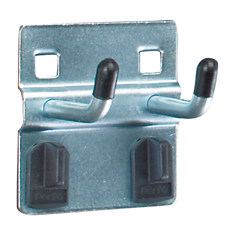 Doppelhaken mit breiter Grundplatte, Ø 6 x T 25 mm, 5 Stück Bott