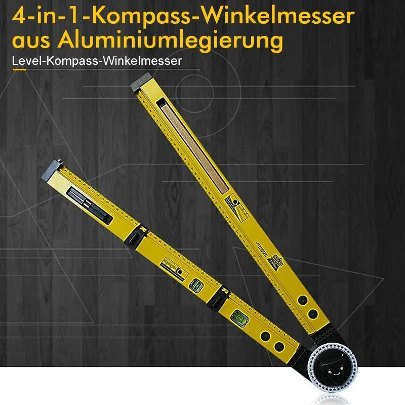 4--1-Kompass-Winkelmesser aus Aluminiumlegierung