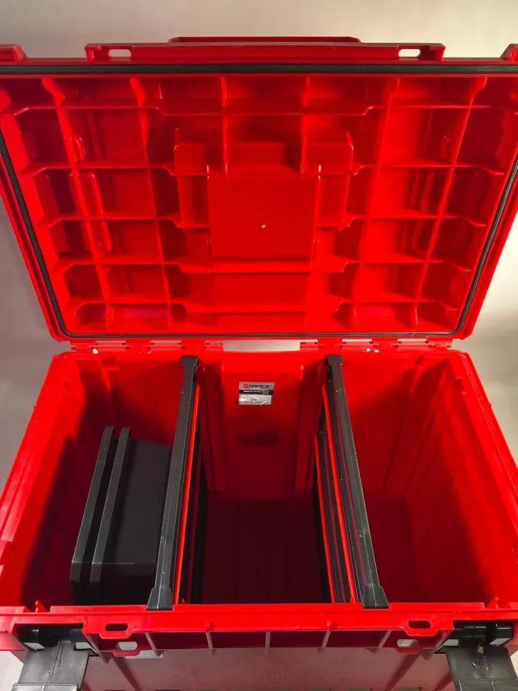 Qbrick System ONE 450 2.0 Vario RED ULTRA HD Custom Werkzeugkoffer modularer Organizer 585 x 385 x 420 mm 52 l stapelbar I...