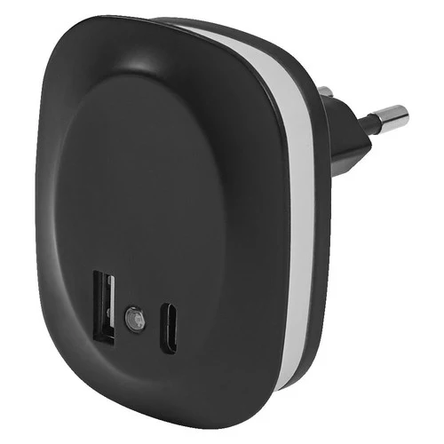 LEDVANCE LUNETTA EDGE Steckdosen-Nachtlicht, 0,35W, 10lm, schwarz