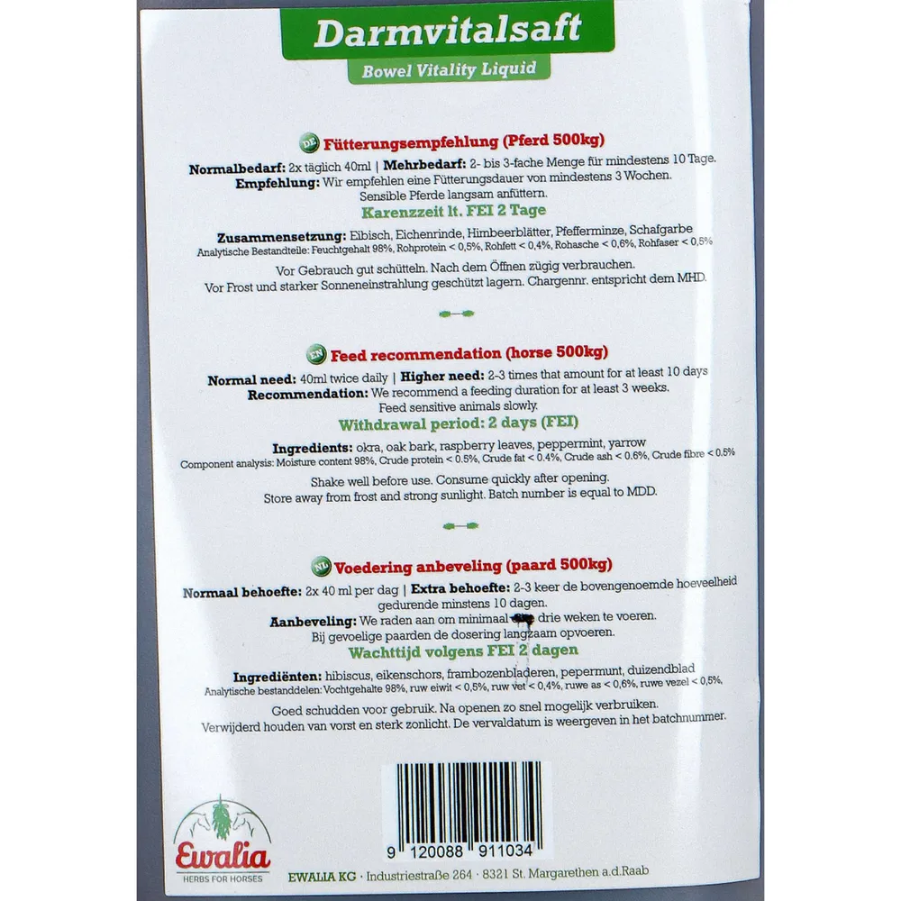 Ewalia Bowel Vitality Liquid Pferd