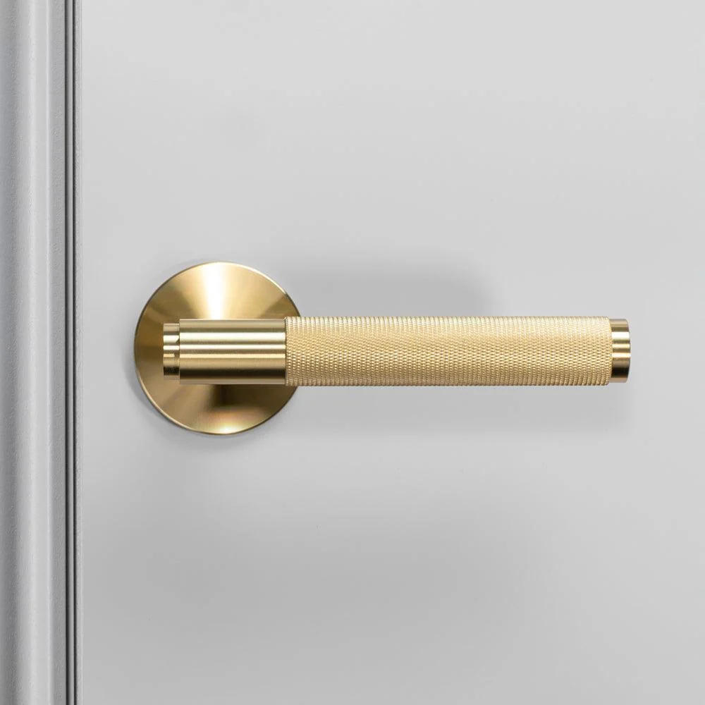 TÜRGRIFF EINZEL FIXIERT – FIXED DOOR HANDLE CROSS SINGLE BRASS