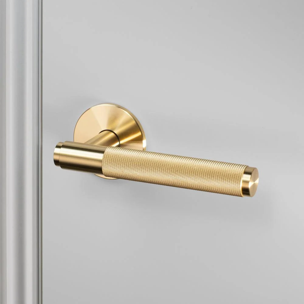 TÜRGRIFF EINZEL FIXIERT – FIXED DOOR HANDLE CROSS SINGLE BRASS