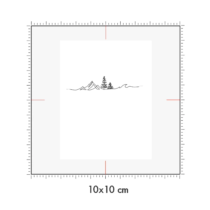 10 x 10 cm