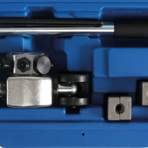 BGS 3057 Bördelgerät mit 4 Druckstückpaaren: 3/16", 1/4", 6 mm und 8 mm
