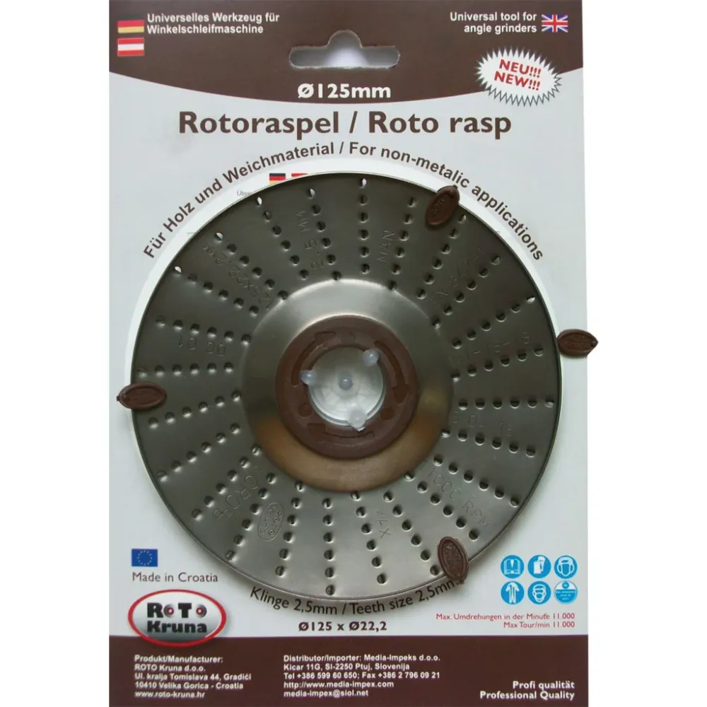 Rotoraspel / Grobschneide 2,5