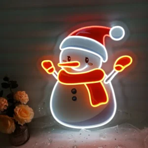 "Schneemann" Neonschrift (Lagerbestand: 2 Einheiten)